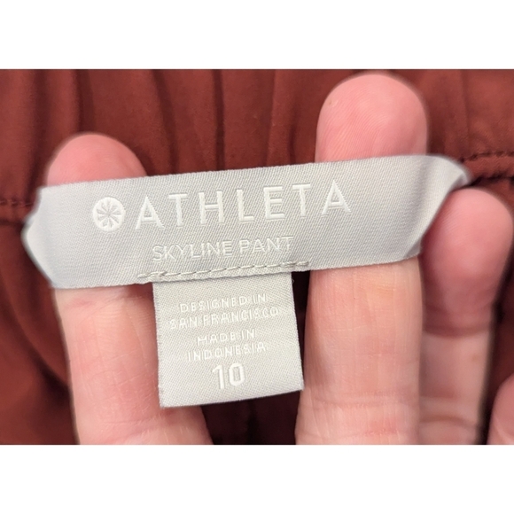 Athleta Skyline Pants In Dark Red Size 10 - Picture 5 of 8
